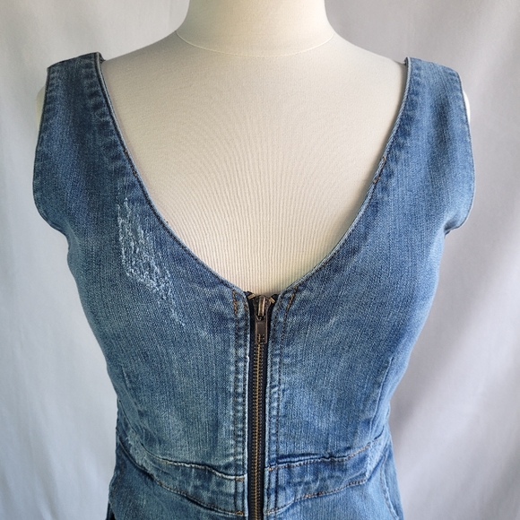 Carmar Denim Sleeveless Midi Dress Women's Small - Picture 5 of 11